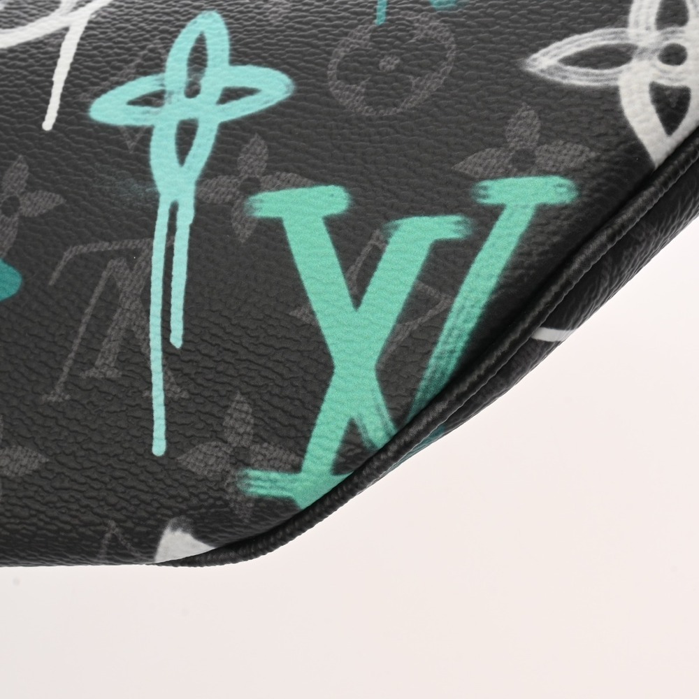 Louis Vuitton Monogram Eclipse Black Discovery Bum Bag Graffiti Canvas Body - Picture 8 of 10